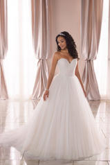 6898 Ivory Tulle Over Ivory Gown front