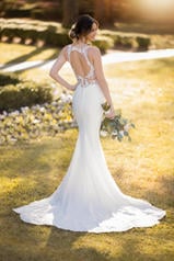 6916 Ivory Gown With Ivory Tulle Illusion back