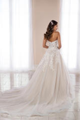 6921 Ivory Lace and Tulle over Ivory Gown back