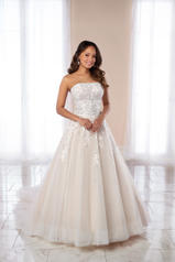 6921 Ivory Lace and Tulle over Ivory Gown front