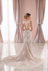 6933 Ivory Lace Over Ivory Georgette With Ivory Tulle I back