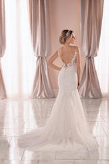 6934 Ivory Lace And Tulle Over Ivory Gown With Ivory Tu back