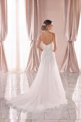 6968 Ivory Lace And Tulle Over Ivory Gown With Ivory Tu back