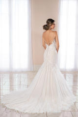 6973 Ivory Lace and Tulle over Moscato Gown with Ivory  back