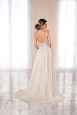 6974 Ivory Lace and French Tulle over Moscato Gown back