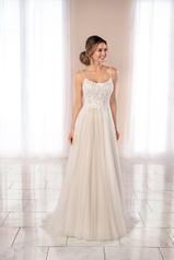 6974 Ivory Lace and French Tulle over Moscato Gown front
