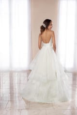 6988 Ivory Gown with Ivory Tulle Plunge back