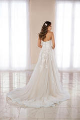 6990 Ivory Lace and Tulle over Ivory Gown back