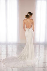 6999 White Gown with White Tulle Illusion back