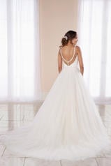 7020 Ivory Tulle and Petal Bodice over Almond Gown with back