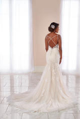 7041 Ivory Lace and Tulle over Moscato Gown with Ivory  back