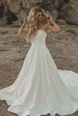 7045 (IVR) Ivory with Beaded Lace Trim front