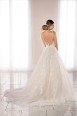7091 Ivory Lace and Tulle over Ivory Gown back