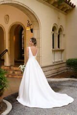 7119 Ivory Gown With Ivory Tulle Plunge back
