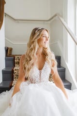 7194 (IVIV-IV) Ivory Lace and Tulle over Ivory Gown wit detail