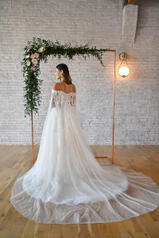 7316 (iv-iv) Ivory Lace Tulle And Regency Organza Over  back