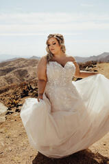 7322 (iv-iv) Ivory Lace And Tulle Over Ivory Gown front