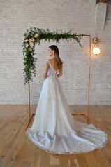 7336 (iv-iv) Ivory Texture Tulle And Regency Organza Ov back