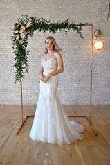 7337 (iv-iv) Ivory Lace And Tulle Over Ivory Gown front