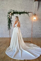 7341 (iv-iv) Ivory Gown With Ivory Tulle Illusion back