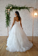 7355 (iv-iv) Ivory Gown With Ivory Tulle Plunge back