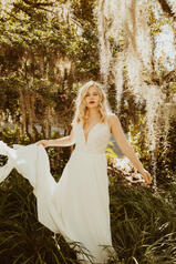 7356 (iv-iv) Ivory Gown With Ivory Tulle Plunge front