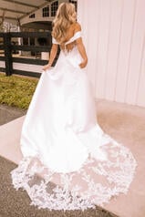 7363 (IV-IV) Ivory Gown with Ivory Tulle Illusion back