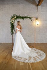 7363 (IV-IV) Ivory Gown with Ivory Tulle Illusion back
