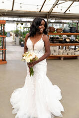7388 (iviv-iv) Ivory Lace And Tulle Over Ivory Gown Wit front