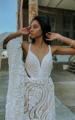 Jaden (iviv-mo)ivory Lace Over Ivory Gown With Mocha Tul front