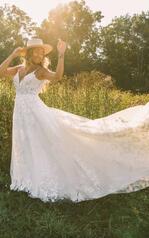 D3157 (iviv-iv)ivory Lace And Tulle Over Ivory Gown With detail