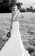 1341 Ivory Lace Over Ivory Gown With Ivory Tulle Plunge back