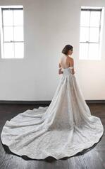 LE1129 Tulle And Moscato Royal Organza Over Moscato Gown  back
