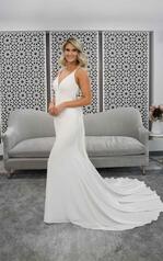 7290 (IV-IV)Ivory Gown With Ivory Tulle Plunge front
