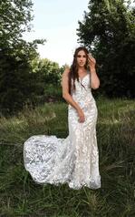 Bowie (iviv-iv) Ivory Lace And Tulle Over Ivory Gown Wit front