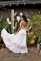 Cairo Ivory Gown With Porcelain Tulle Illusion back