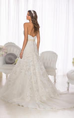 D1679 Ivory Lace and Champagne Regency Organza over Oyst back