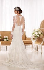D1863 Ivory Lace over Oyster Dolce Satin back