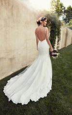 D1865 Ivory Lace over Pewter Dolce Satin back