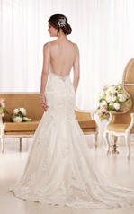 D1865 Ivory Lace over Oyster Dolce Satin back