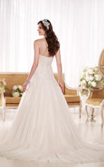 D1866 Ivory Lace and Tulle over Ivory Satin front