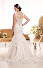 D1918 Ivory Lace over Oyster Dolce Satin back