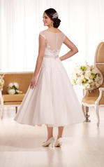 D1957 Ivory Lace and Tulle over Ivory Gown with Natural  back