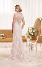 D1976 Ivory Lace over Cameo Matte-side Shell Satin back