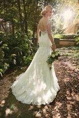 D2002 Ivory Lace and Tulle over Ivory Gown back