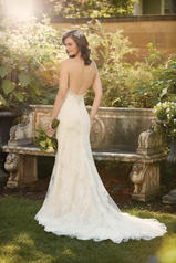 D2006 Ivory Lace and Tulle over Caf� Lavish Satin back