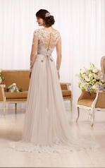 D2038 Ivory Lace and French Tulle over Ivory Matte-Side  back