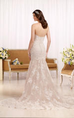 D2109 Ivory Lace and Moscato Tulle over Caf� Matte-Sid back