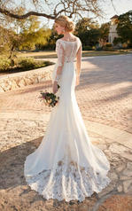 D2124-CL Ivory Gown with Porcelain Tulle Illusion back