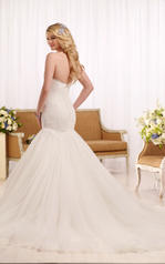 D2130CR Ivory Lace and Tulle over Ivory Dolce Satin back
